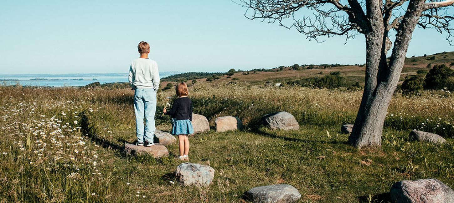 Børn i naturen på Djursland