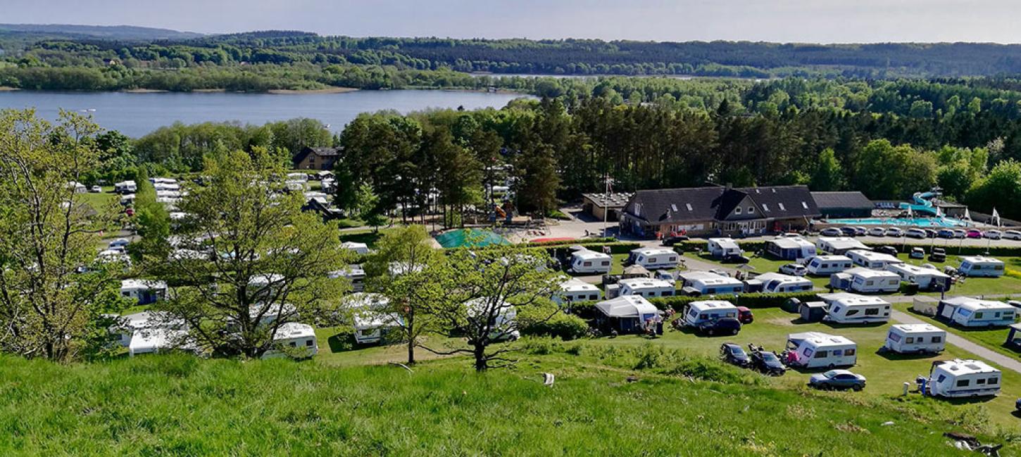 Birkhede Camping ved Knudsø ved Ry