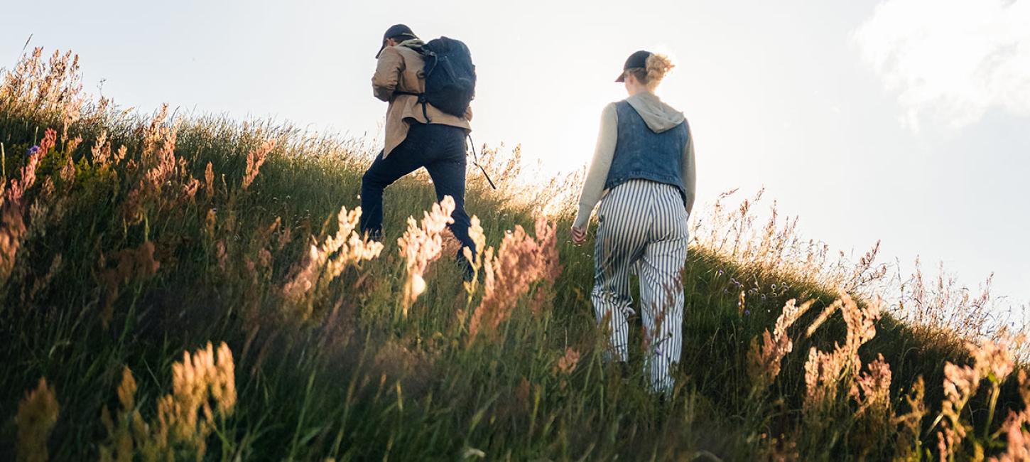 Venner på tur i Nationalpark Mols Bjerge på Djursland