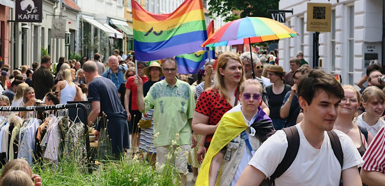 Gadeliv under Aarhus Pride