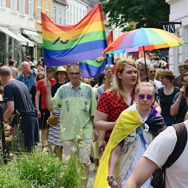 Gadeliv under Aarhus Pride