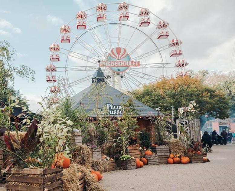 Pariserhjul under Halloween i Tivoli Friheden